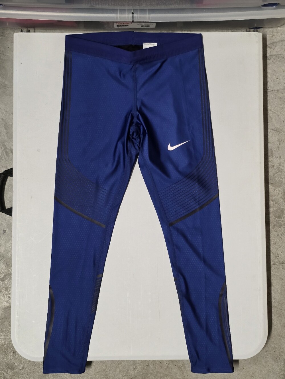 NIKE POWER FLASH RUNNING TIGHTS **RARE** SZ L - Picture 3 of 11